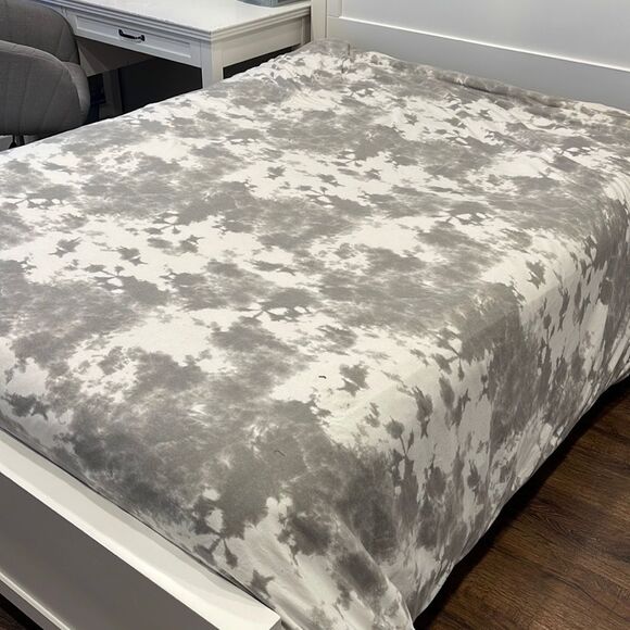 DORMIFY Full/Queen Grey Tye Dye Duvet Cover and 2 Pillow cases - Picture 1 of 4